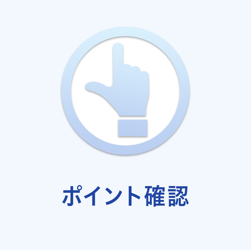 ポイント確認